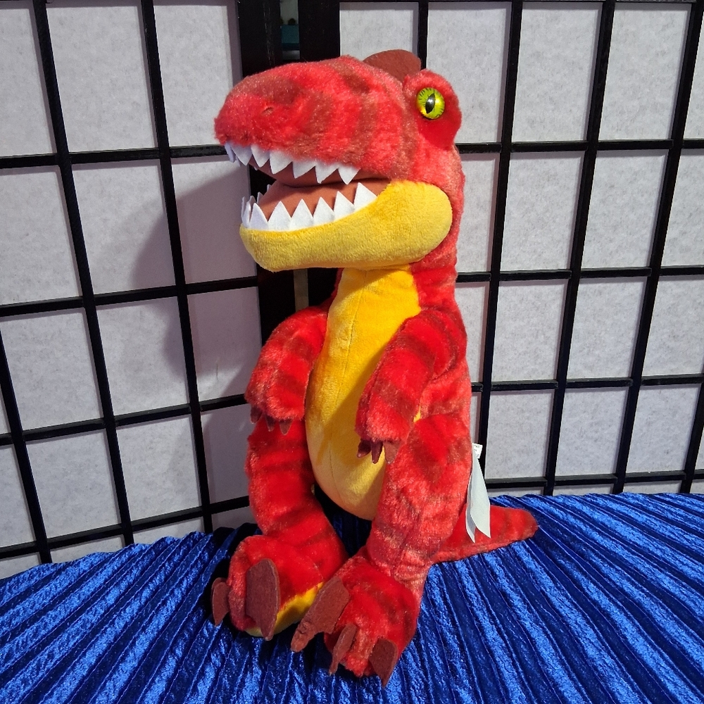 Red Raptor Stuffed Animal / Build-A-Bear - Picture 3 of 14